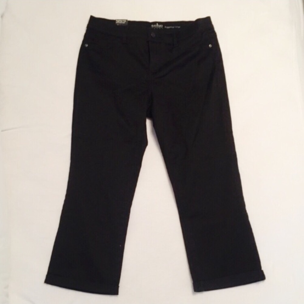 NWT New York & Co | Black Cropped Leggings Size 10